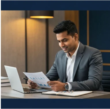 Professional reviewing business plans